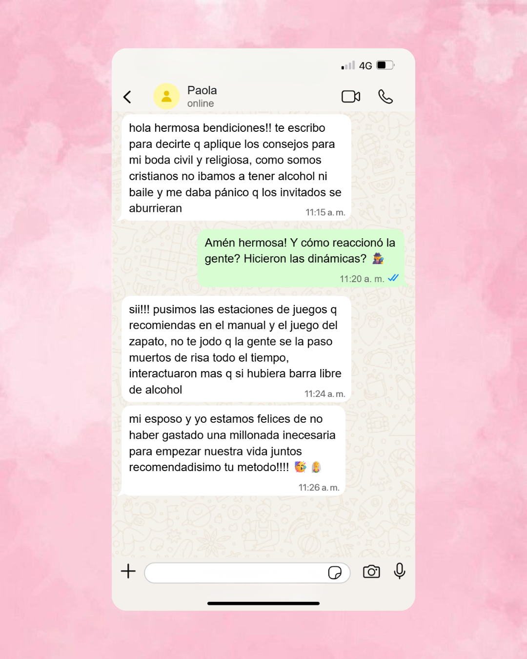 Testimonio WhatsApp 1